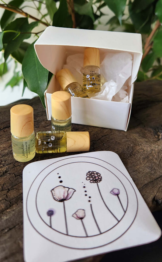 The Singles | Sample Set | Botanical Perfume Oils | Christmas Gift Idea