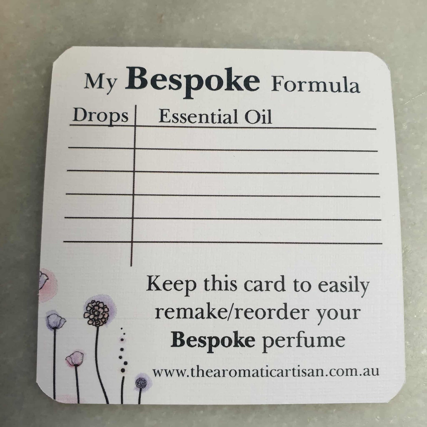 Bespoke | Custom Perfume Re-Order